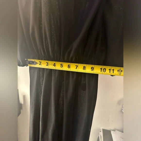 Late 1970s Vintage Doo-Dads Shirt Dress-Ruffle. Size 7/8 - Picture 6 of 6